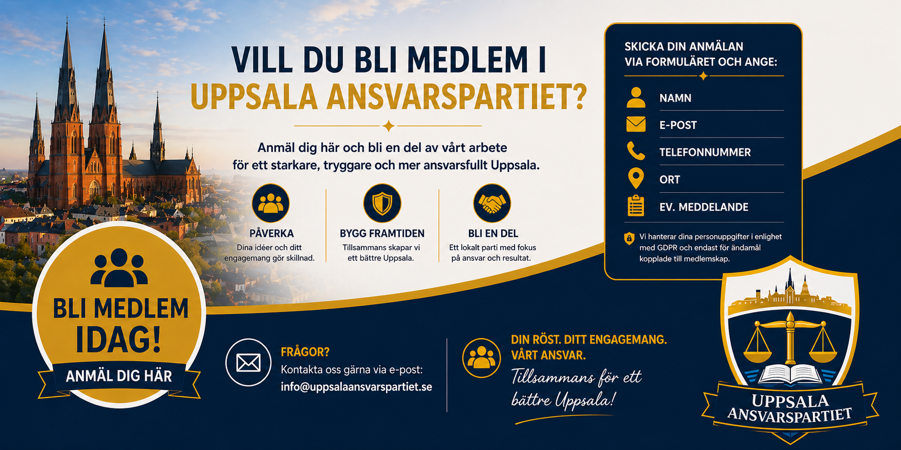 Bli medlem i Uppsala Ansvarspartiet